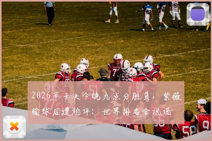 2026辛卡决今晚九点分胜负,紫薇输球后遭尬评:世界排名会说谎